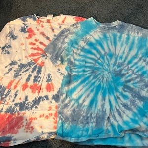 2 tye dye shirts